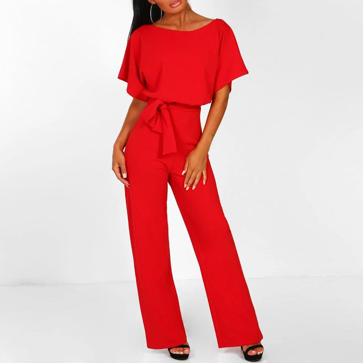 Mckenzie | Women's Wide Leg Belted Jumpsuit