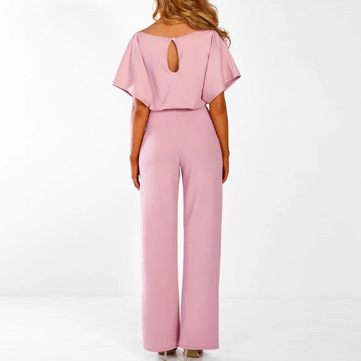 Mckenzie | Women's Wide Leg Belted Jumpsuit