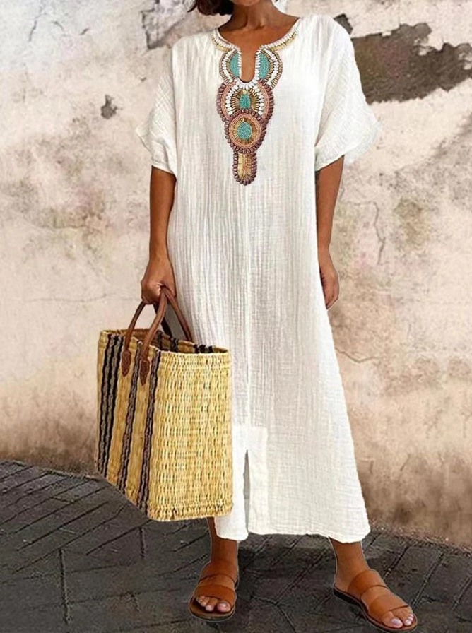Melinda | Women's V-Neck Maxi Dress