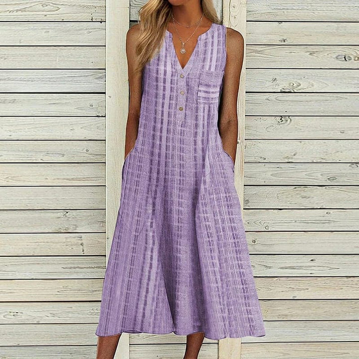 Mia | Women's Sleeveless A-Line Midi Dress