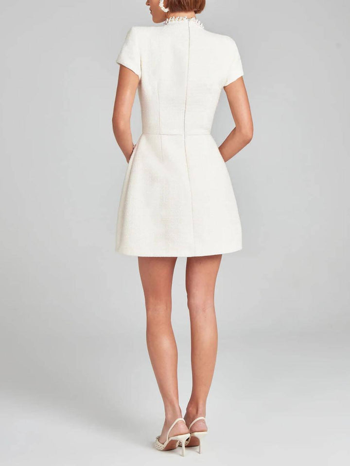 Naomi | Women's High Neck A-Line Mini Dress