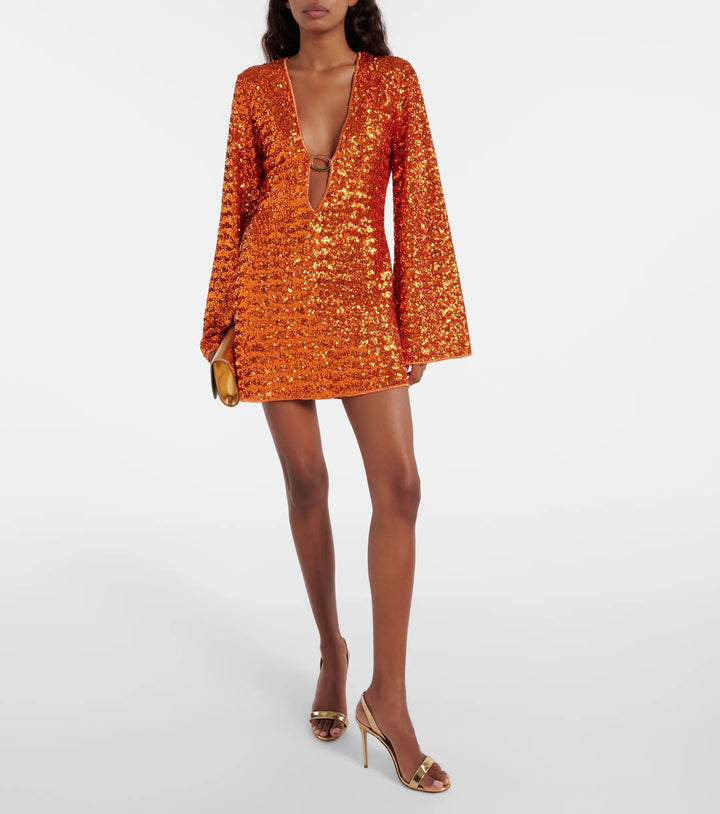 Nicole | Women's V-Neck Mini Dress