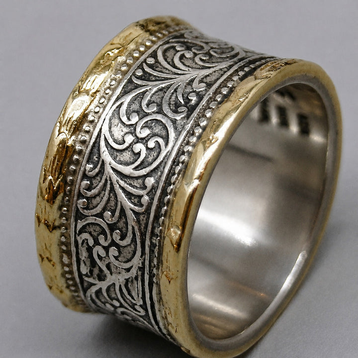 Crown Two Tone Ring