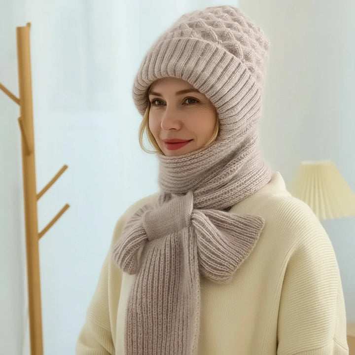 Aurora | Fleece-Lined Winter Hat & Scarf Set