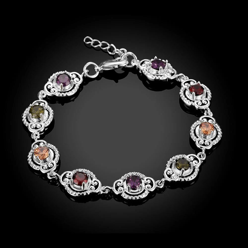 Multicoloured Crystal Bracelet