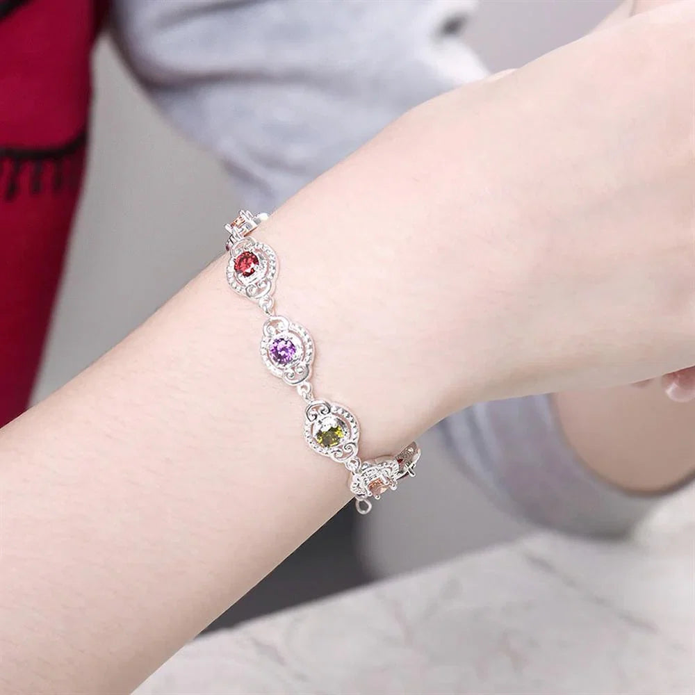 Multicoloured Crystal Bracelet