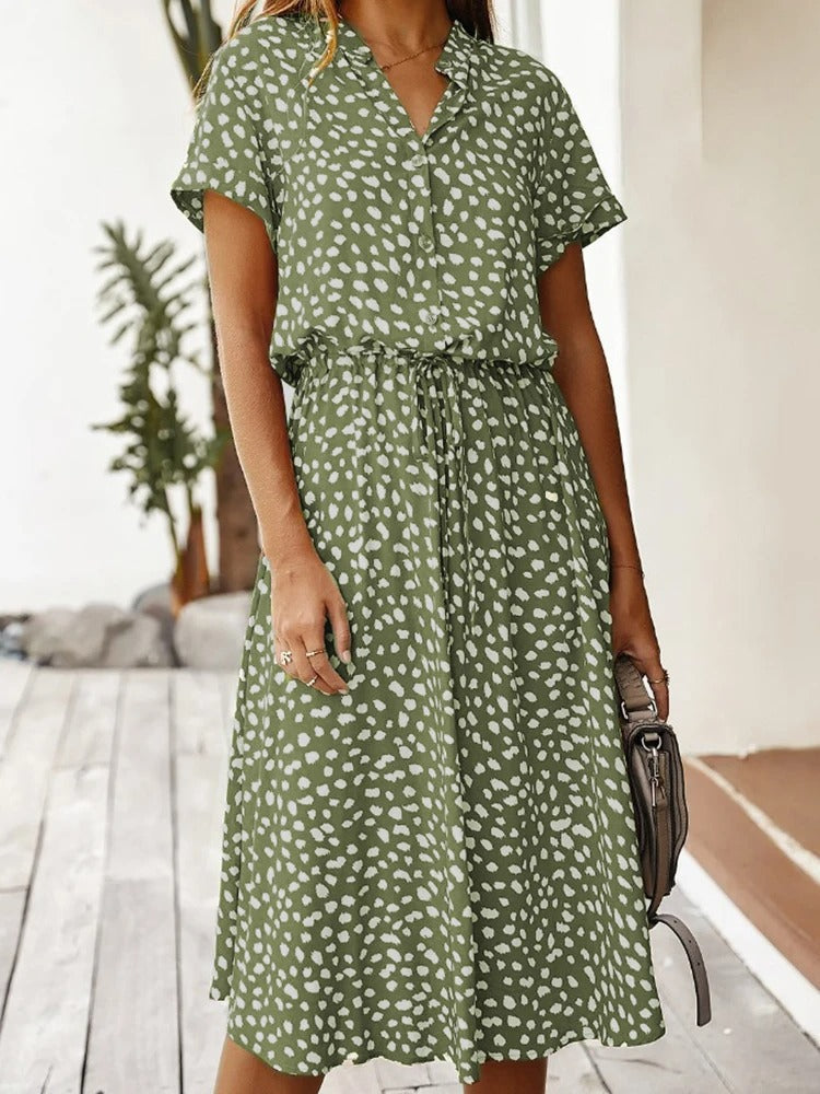 Women’s Summer Dress | Animal Print Midi