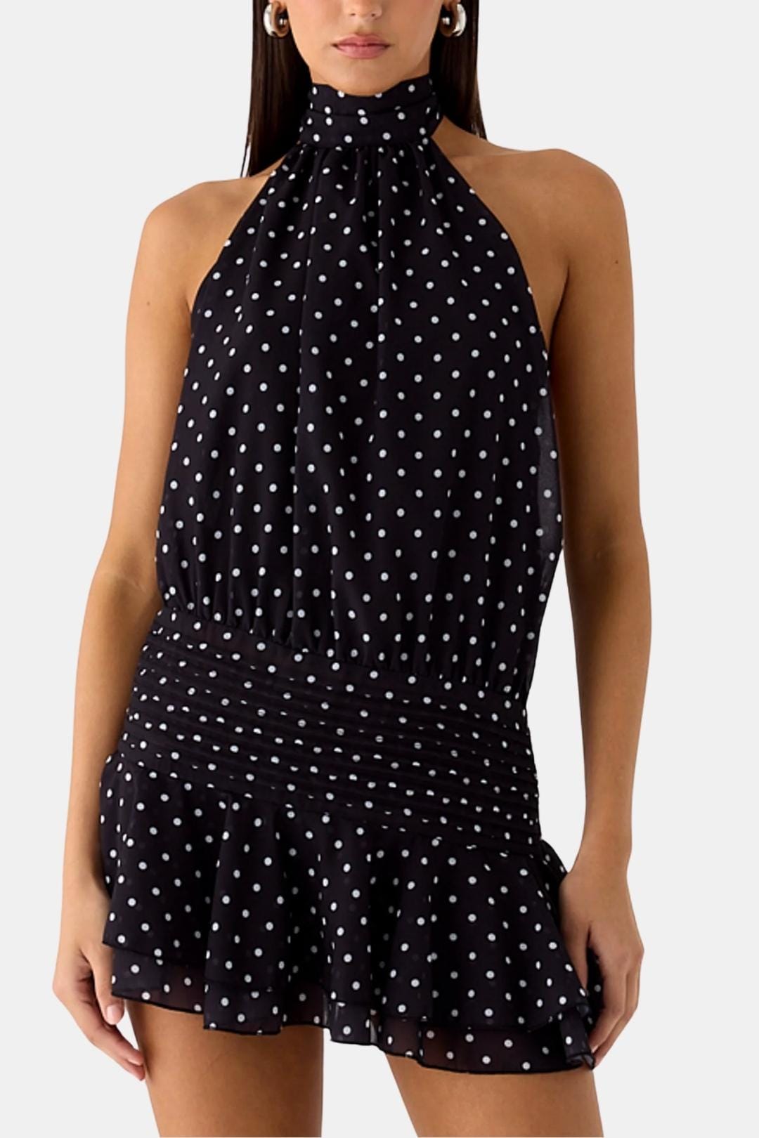 Reba | Women's Sleeveless Halter Mini Dress