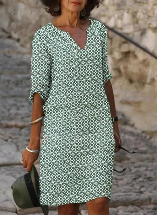 Riley | Women's V-Neck Midi Dress