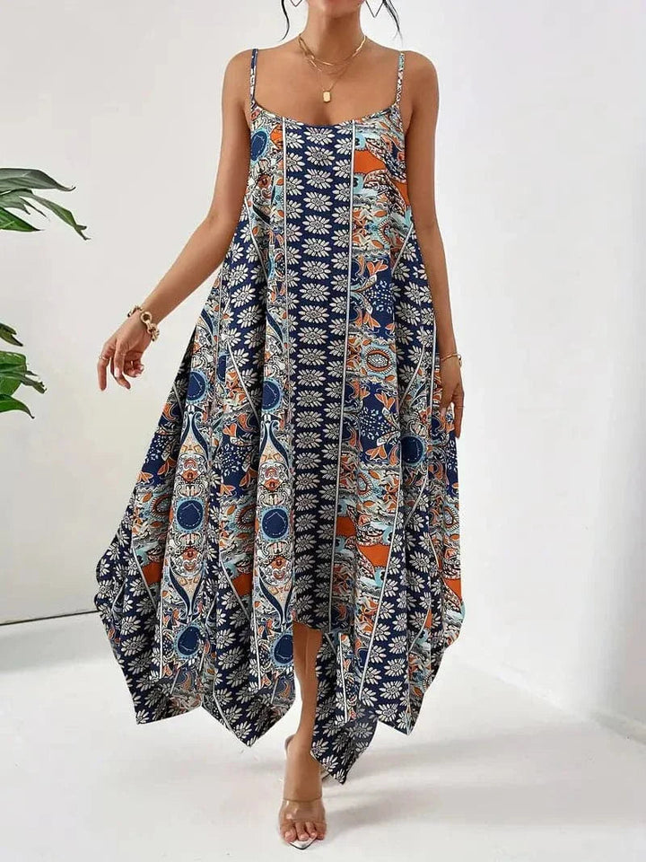 Ruby | Women's Sleeveless Print Midi Dress