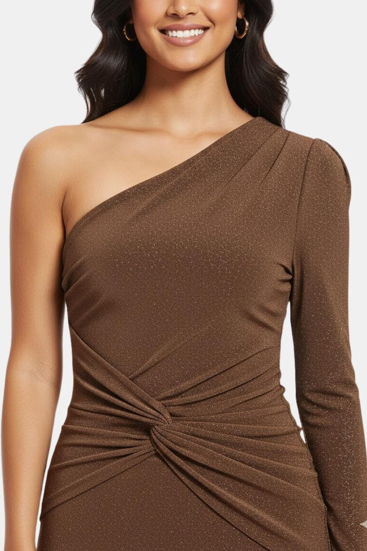 Sadie | Women's One Shoulder Midi Dress