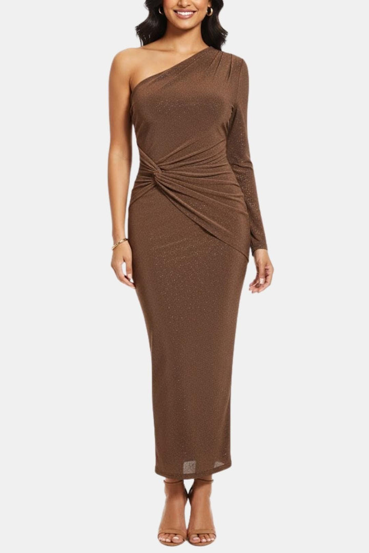 Sadie | Women's One Shoulder Midi Dress