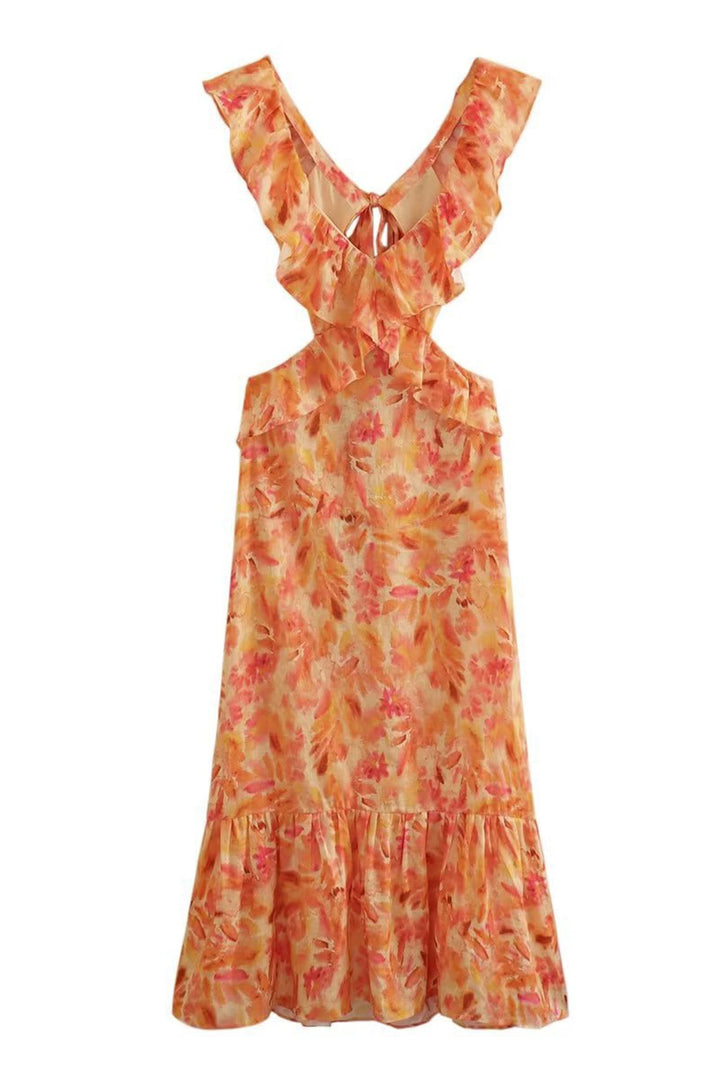 Tracy | Women's Sleeveless Maxi Floral Dress