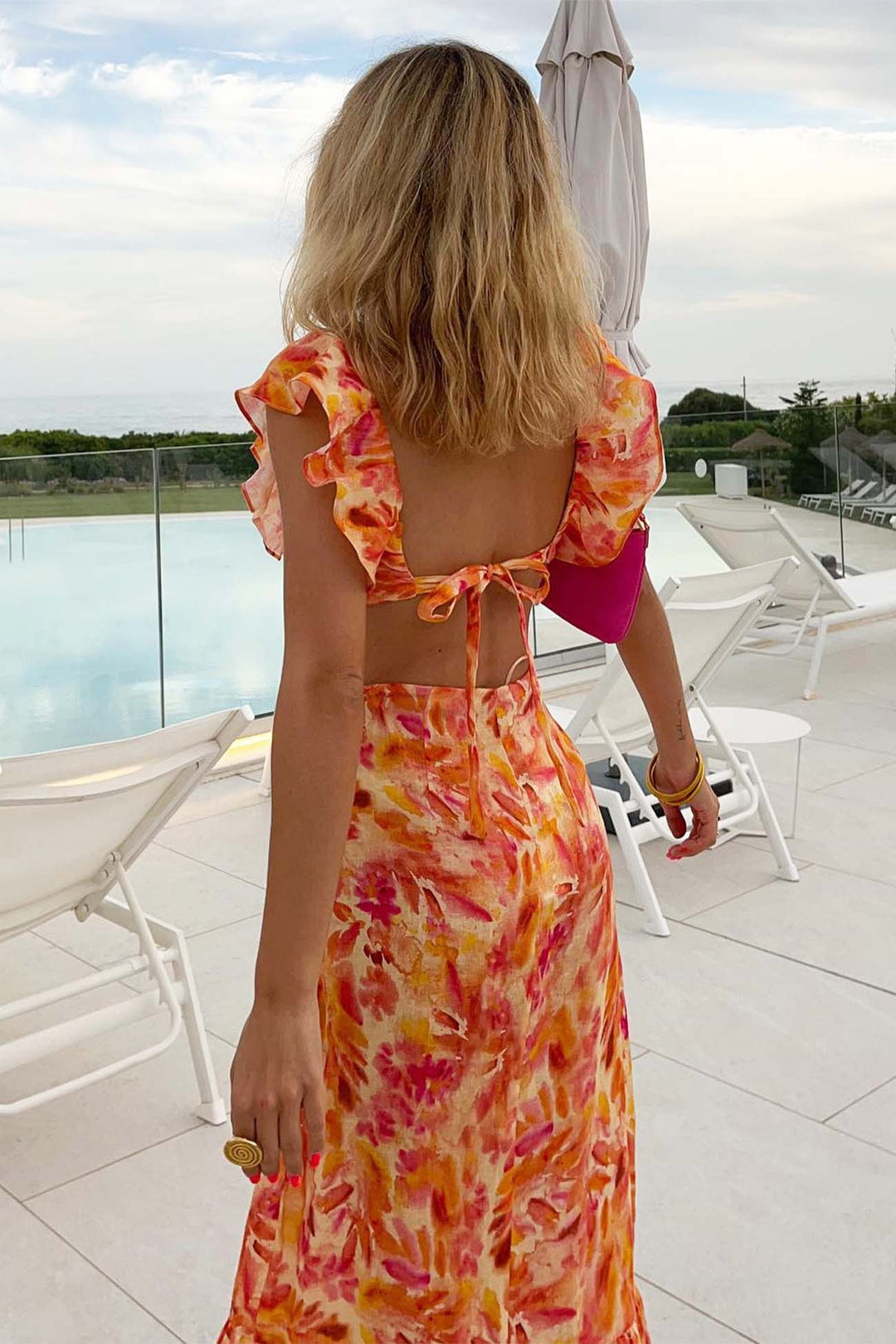Tracy | Women's Sleeveless Maxi Floral Dress