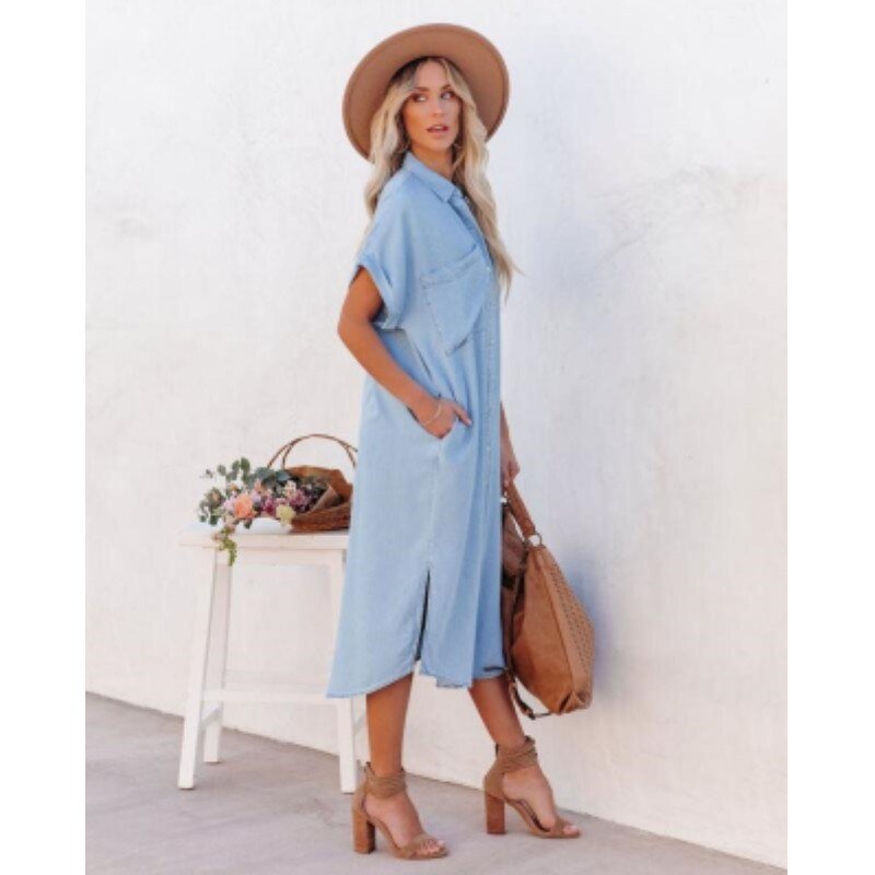 Valerie | Women's Button-Down Midi Shirt Dress