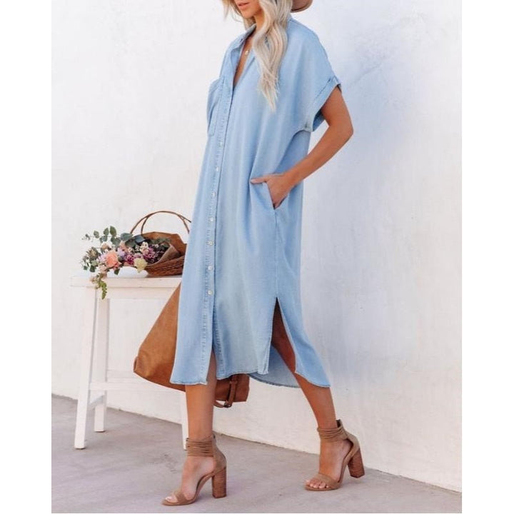 Valerie | Women's Button-Down Midi Shirt Dress