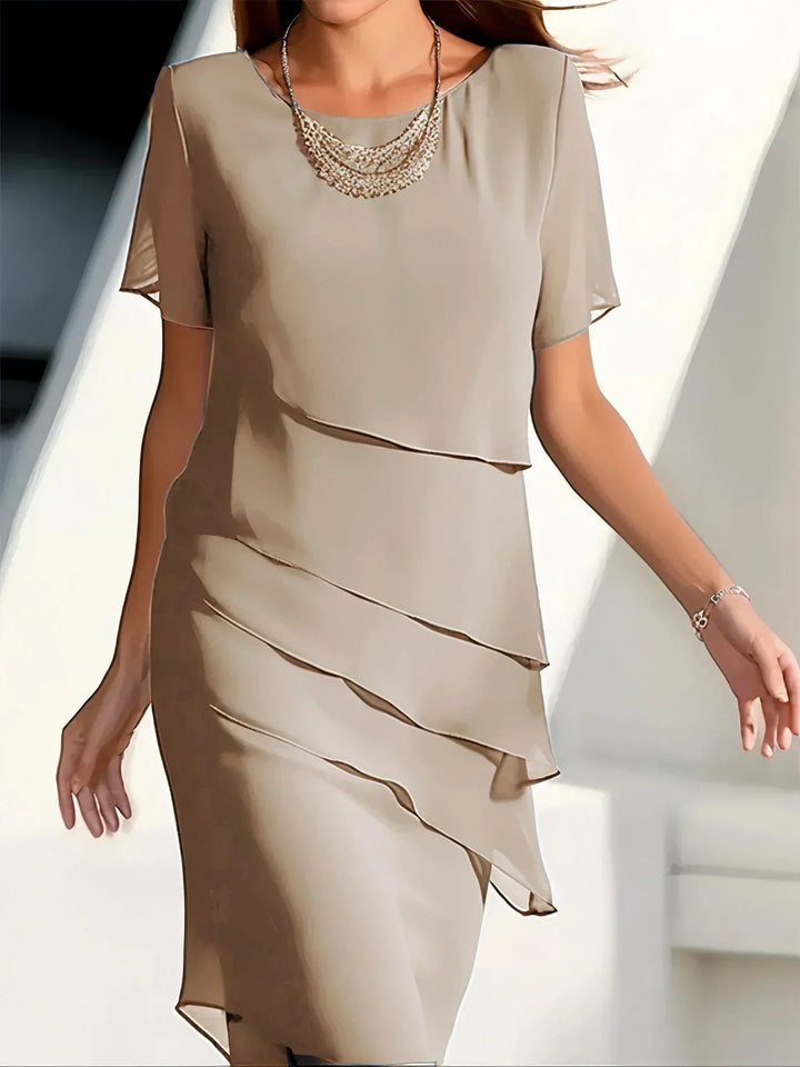 Vicki | Women's Tiered A-Line Midi Dress