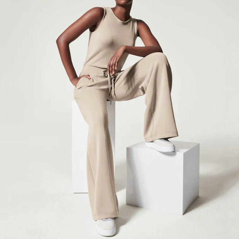 Women's Jumpsuit | Tie Waist Full Length Cut