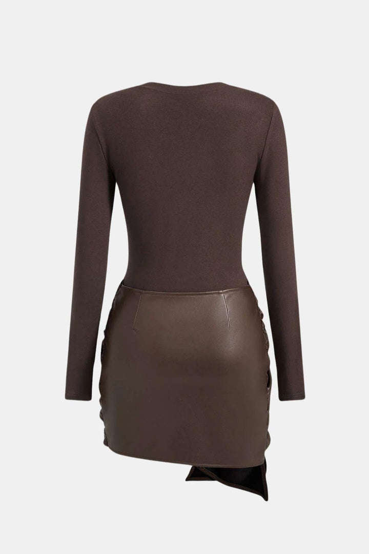 Whitney | Women's Long Sleeve Bodycon Mini Dress