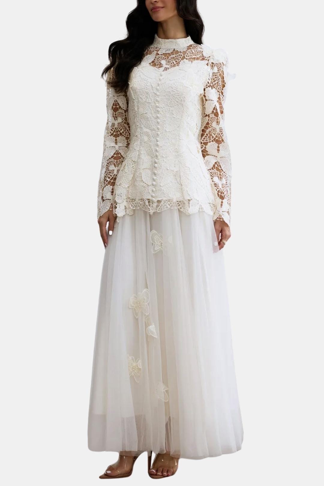 Willow | Women's Long Sleeve Lace Maxi Dress
