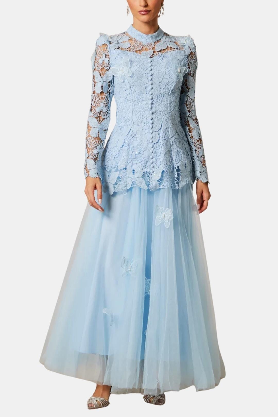 Willow | Women's Long Sleeve Lace Maxi Dress