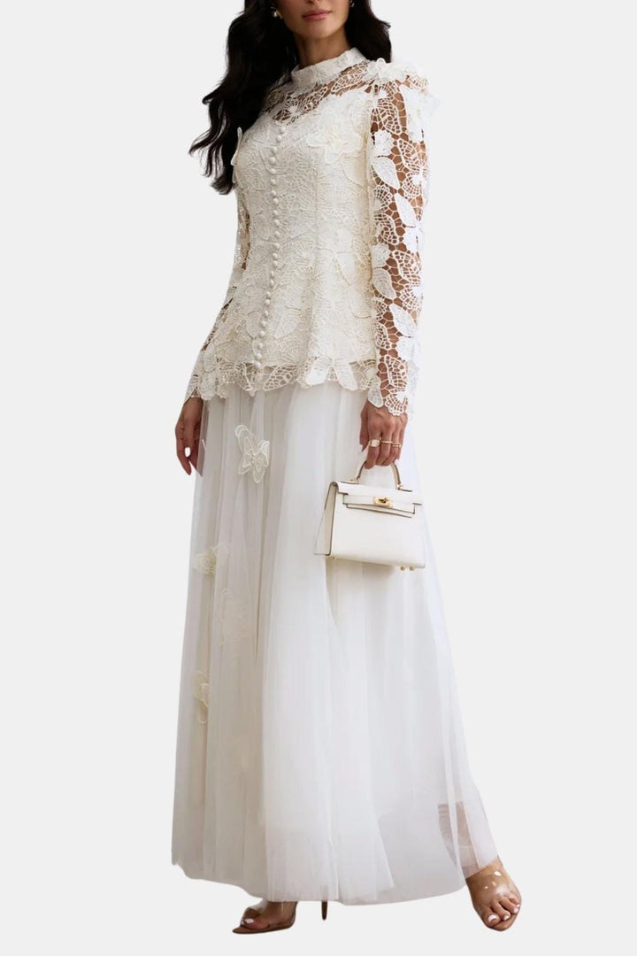 Willow | Women's Long Sleeve Lace Maxi Dress