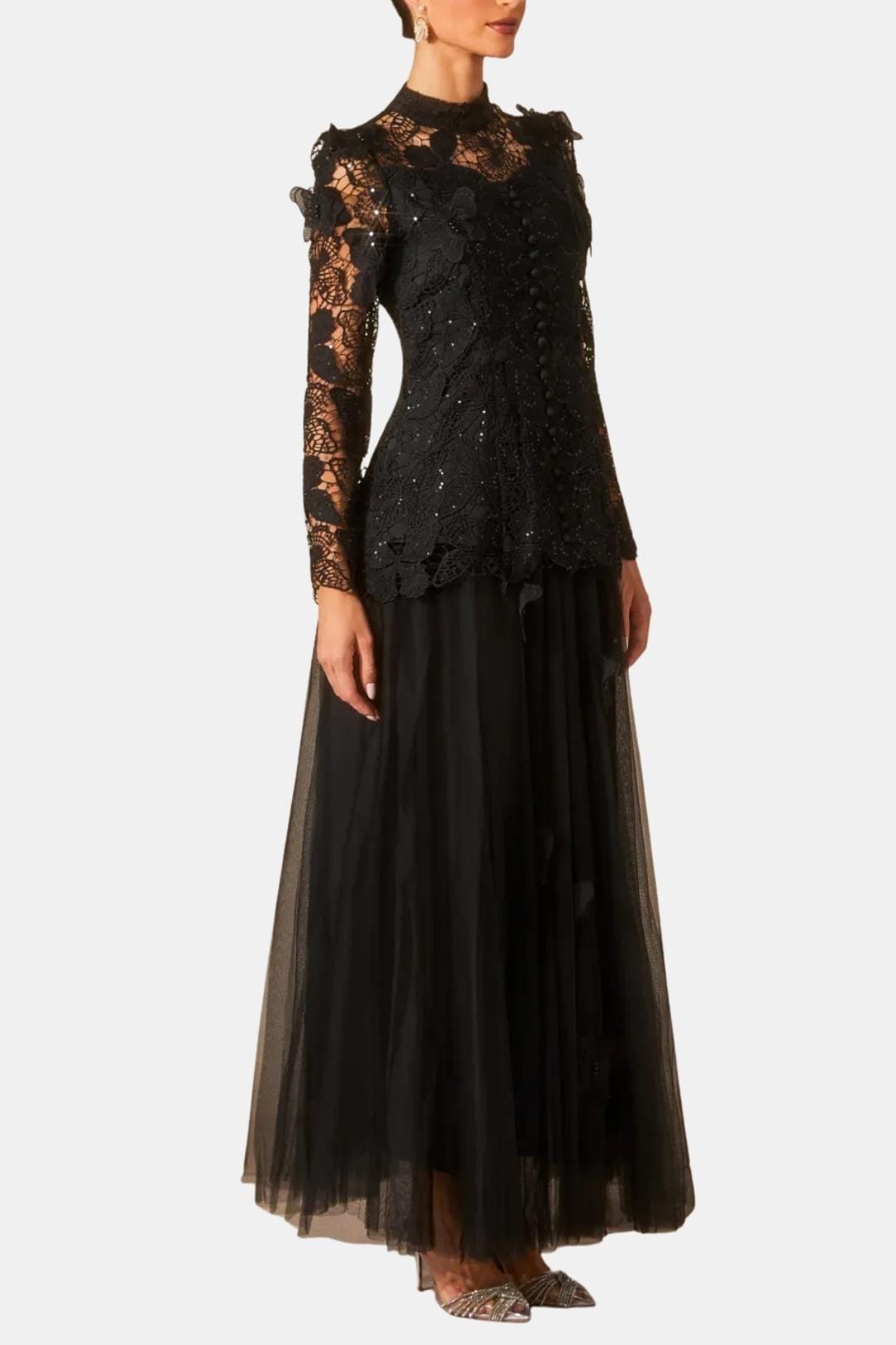 Willow | Women's Long Sleeve Lace Maxi Dress