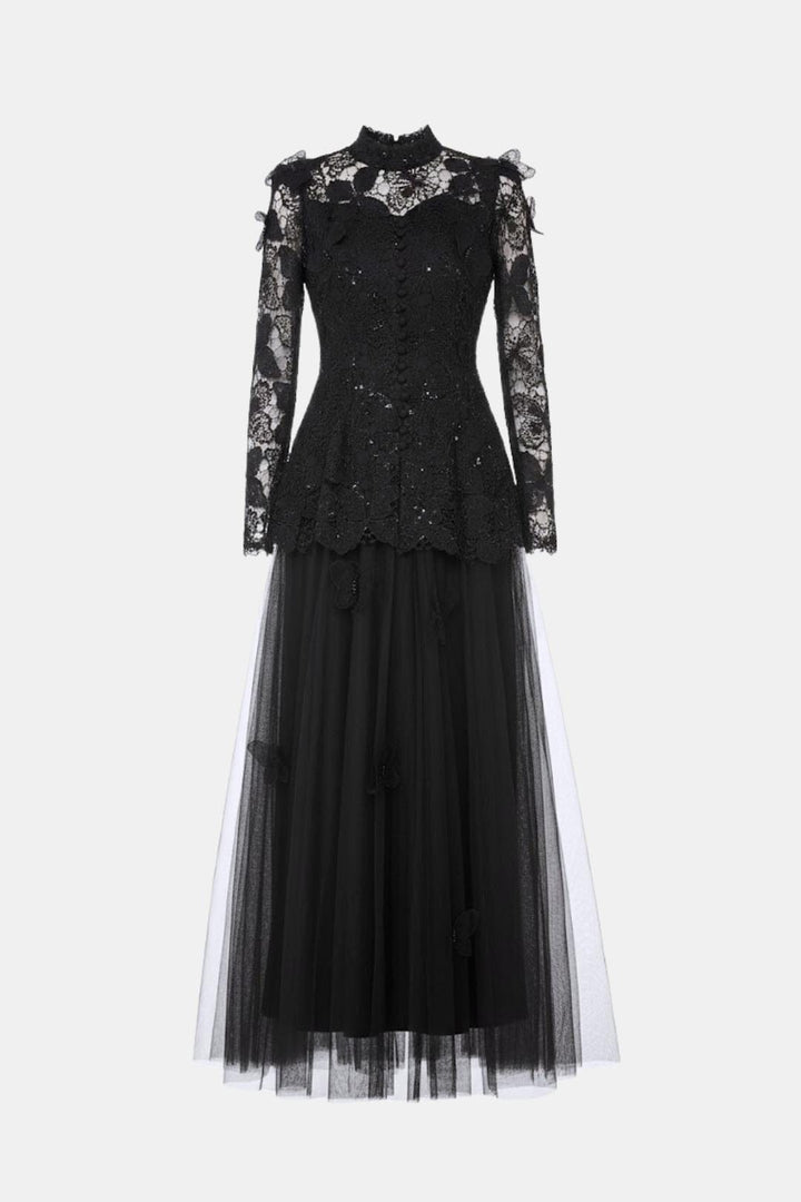 Willow | Women's Long Sleeve Lace Maxi Dress