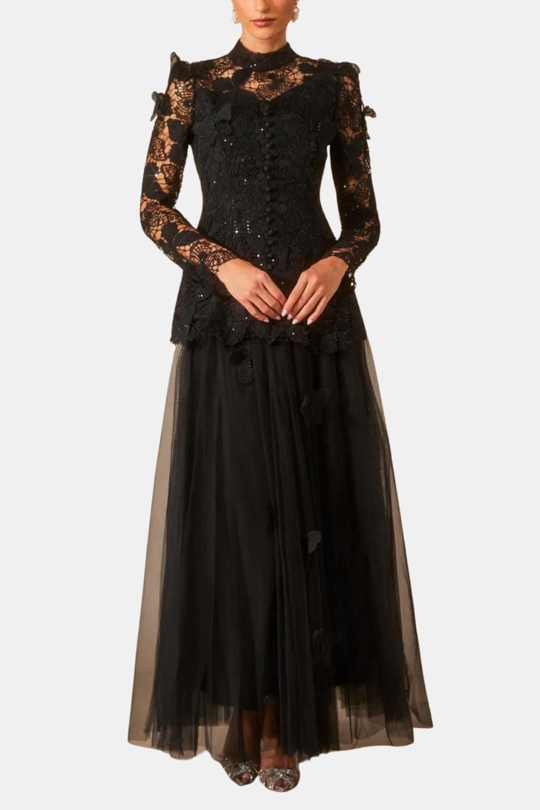 Willow | Women's Long Sleeve Lace Maxi Dress