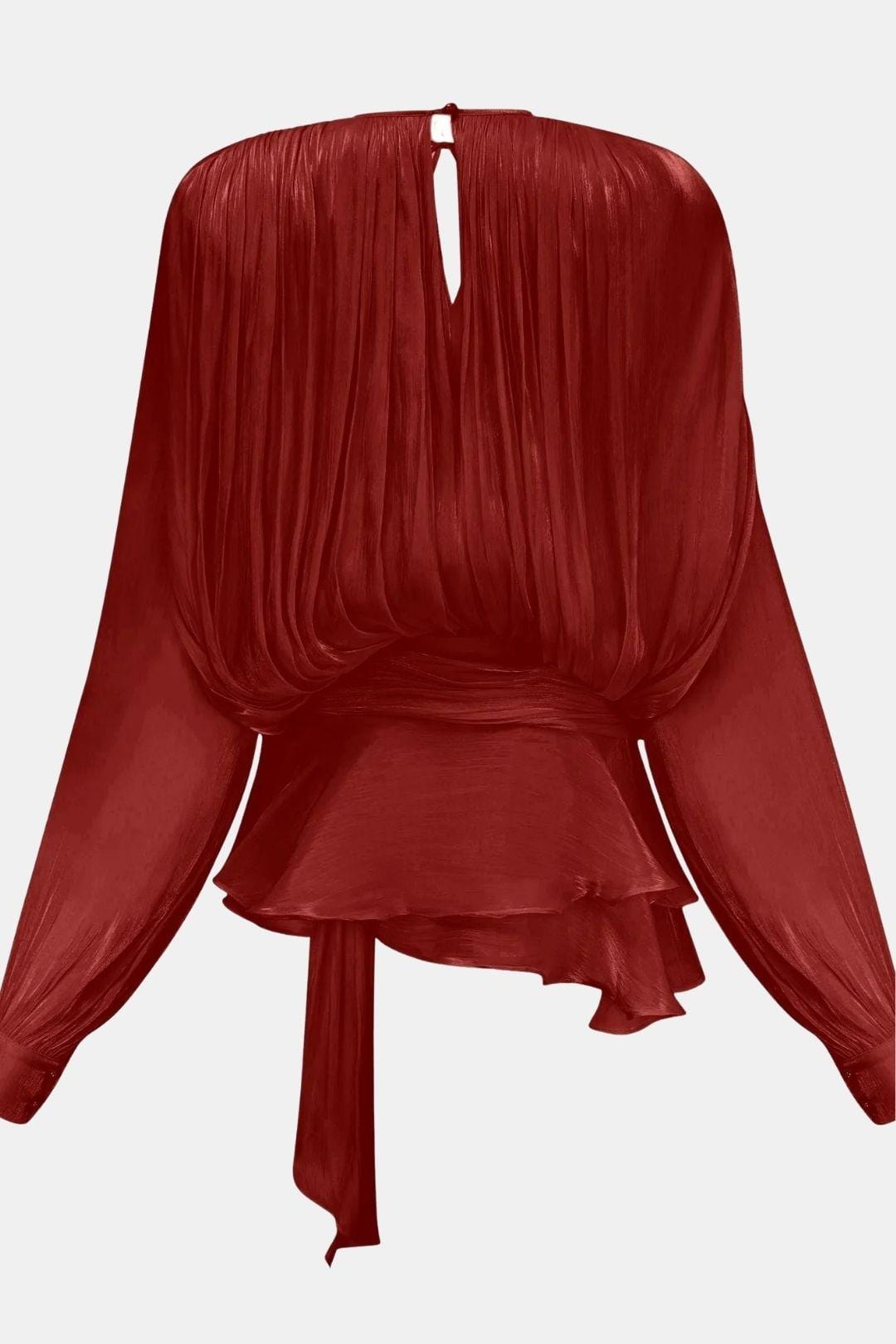 Zoe | Women's Tie Neck Long Sleeve Mini Dress